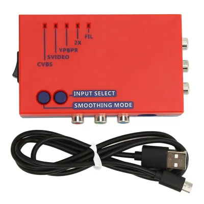 Zdjęcie produktu dla Konwerter dla RetroScaler2x, konwerter konsoli Retro dla RetroScaler2x, konwerter interfejsu multimedialnego HD dla RetroScaler2x, mnożnik linii dla RetroScaler2x, konwerter kompatybilny z interfejsem multimedialnym A V na HD, konwerter wysokiej rozdzielczości dla RetroScaler2x