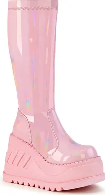 Produktbild von STOMP-200 Damen Boots von DemoniaCult, Rosa  , EU 40, US 10