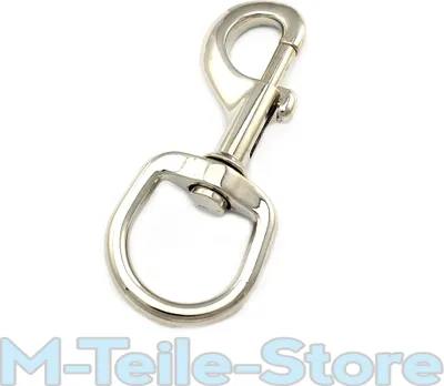 Produktbild von 10 Karabinerhaken mit Wirbel 90 x 38mm 1" Zoll Gurtbreite 26mm Karabiner