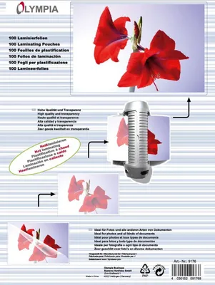 Image de OLYMPIA Film de plastification, DIN A4, 125 microns, 100 pièces