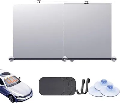 Immagine prodotto di Protezione solare automatica per parabrezza auto, regolabile, con protezione UV