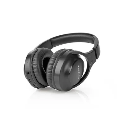 Image de NEDIS Kopfhörer Bügel kabellos BT 40mm Mikro Stimmkontrolle USB sw HPBT1201BK