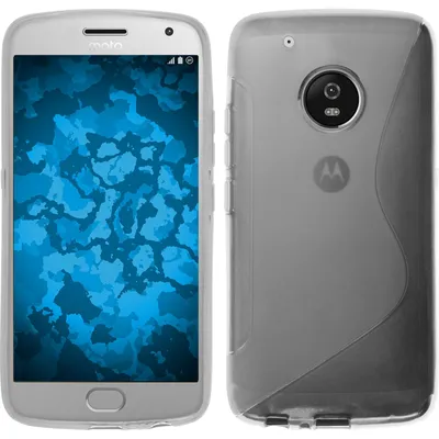 Produktbild von PhoneNatic Case kompatibel mit Lenovo Moto G5 Plus - clear Silikon Hülle S-Style + 2 Schutzfolien