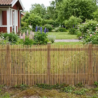 Zdjęcie produktu dla Ogrodzenie Ogrodowe Węglowy 400 x 100 cm Trzcina