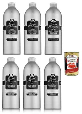 Produktbild von Tesori d ´oriente Muschio Bianco Bagno crema, Badeschaum 6x 500ml = italian Gourmet polpa 400g