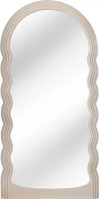 Produktbild von riess-ambiente Design Wandspiegel WAVE 160cm greige Spiegel Ganzkörperspiegel Flurspiegel Dekospiegel