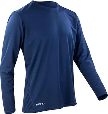 Immagine prodotto di SPIRO S254M | Maglietta da allenamento a maniche lunghe Quick Dry - Colore: Nero - Taglia: L