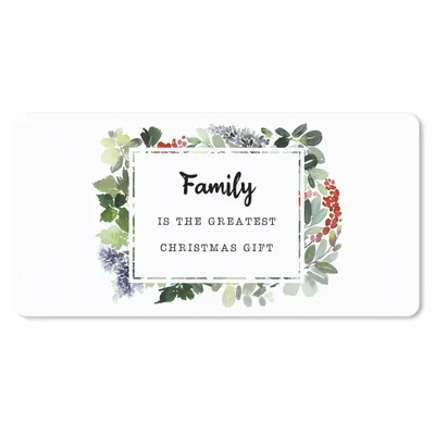 Produktbild von MuchoWow® Schreibtischunterlage Weihnachten - Zitat -Familie 80x40 cm - XXL Mauspad - Gaming Mauspad