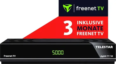 Produktbild von Telestar DVB-T2 Receiver + 3 Monate Freenet GRATIS + HDTV, PVR Ready, HD USB Mediaplayer, HDMI (Hybrid Receiver für DVB-T2 und Kabel TV)