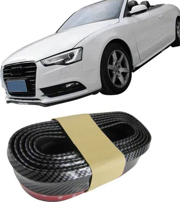 Produktbild von Frontspoiler Gummilippe Spoiler Lippe Gummi Flexibel Carbon für viele Fahrzeuge