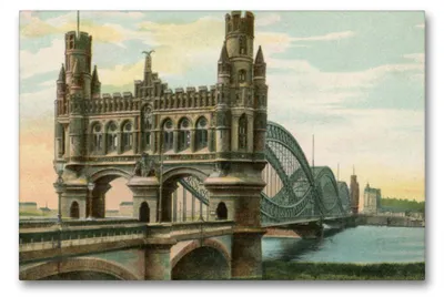 Produktbild von Premium Textil-Leinwand 90x60cm quer Premium Textil-Leinwand 90 cm x 60 cm quer Elbbrücke in Hamburg | Wandbild, HD-Bild auf Keilrahmen, Fertigbild auf hochwertigem Vlies, Leinwanddruck von Jens Siebert