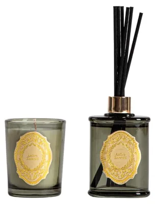 Obrázek produktu pro HOMLA Sada vonných produktů ORNAMENTS Ambre Emerald: 70 g + 50 ml
