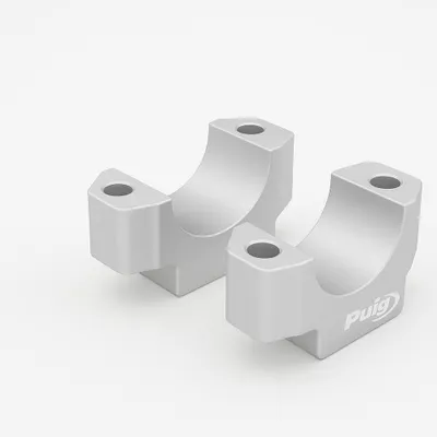 Image de PUIG 22100P Rehausses de guidon adaptées pour YAMAHA MT-09 SP Argent