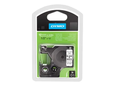 Obrázok produktu pre S0718040 Dymo D1 12Mm Schwarz-Weiss