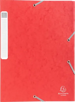Produktbild von Exacompta 25x Archivbox Rücken 25mm Karton + 3 Klappen Gummizug A4 Rot 18509H