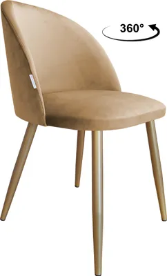 Produktbild von Drehstuhl Colin, goldfarbene Fußbasis, Modell MG06