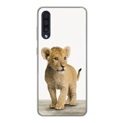 Produktbild von MuchoWow® Handyhülle Schutzhülle Hülle für Samsung Galaxy A30s Löwe - Junge - Kinder - Jungen - Tiere - Mädchen Silikon Softcase Handy Hülle - Karteninhaber