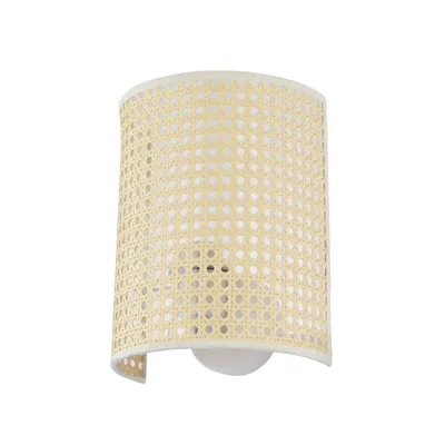 Produktbild von Lindby Wandleuchte Lautaro, Bambus, 25 cm hoch, E27