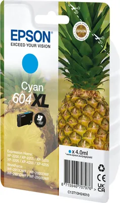 Immagine prodotto di Epson 604XL cartuccia d'inchiostro 1 pz Originale Resa elevata (XL) Ciano