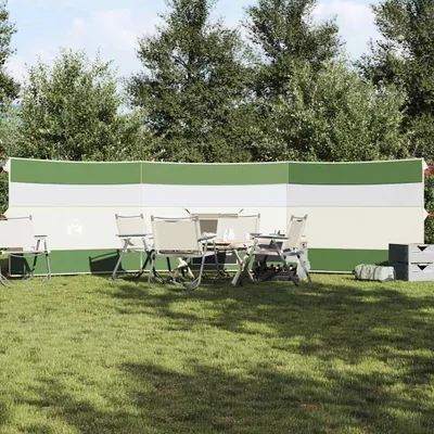 Zdjęcie produktu dla vidaXL Parawan kempingowy zielony 508x130 cm Wodoodporny