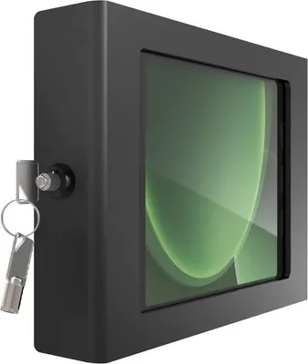 Produktbild von Compulocks Apex Galaxy Tab Active 3/5 8" Apex Enclosure Wall Mount - Befestigungskit (Gehäuse) - freiliegende Front-/Rückkamera und Sensoren - für Tablett - Metall - Schwarz - Wandmontage - für Samsung Galaxy Tab Active3, Tab Active5