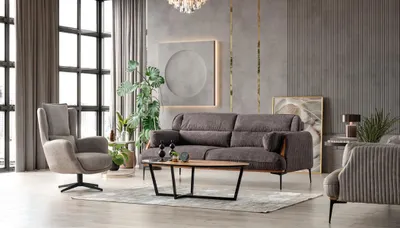 Productafbeelding van Zitmeubelset: Comfortabele 3-zitsbank met 1 fauteuil. Bank, fauteuil, zitmeubelset