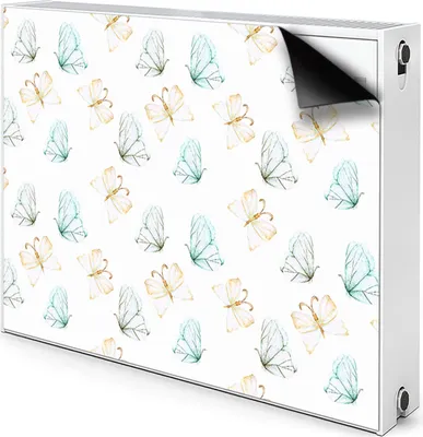 Produktbild von Magnet Verkleidung Abdeckung Heizkörperabdeckung Heizkörperabdeckung 90x60 cm  - Schmetterlinge