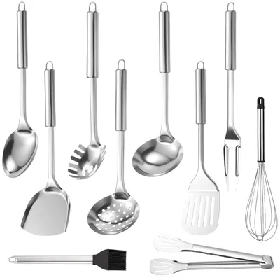 Productafbeelding van Keukenaccessoireset, 10-delig - RVS, hittebestendig
