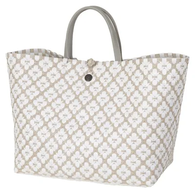 Produktbild von Handed By Shopper Motif Pale Grey With White Pattern