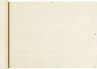 Produktbild von vidaXL Balkon Sichtschutz Creme 75x500 cm HDPE
