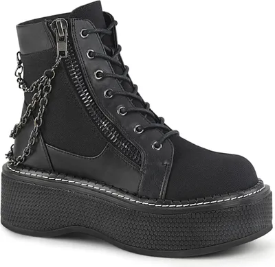 Produktbild von EMILY-114 Damen Booties von DemoniaCult, Schwarz EU 40, US 10