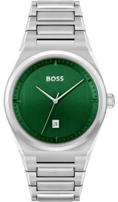 Produktbild von Hugo Boss Herrenuhr Stier 1514042 Edelstahl klassisch mit Datumsanzeige