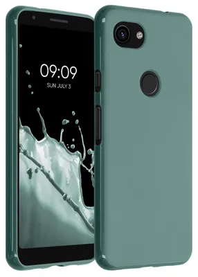 Produktbild von kwmobile Handyhülle für Google Pixel 3a Hülle - TPU Case - Kabelloses Laden - Schutzhülle Cover in Blaugrün