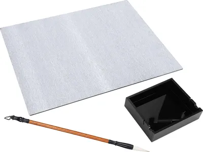 Productafbeelding van Waterverfset, herbruikbaar en zonder inkt, met penseel en standaard, 37,5x30 cm