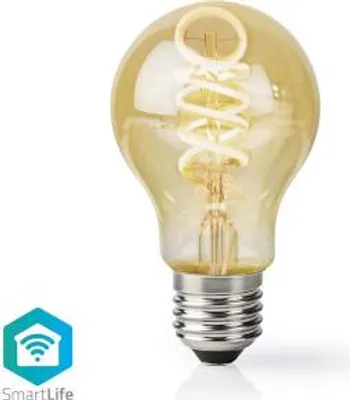 Obrázok produktu pre Nedis WIFILT10GDA60, Inteligentná žiarovka, Wi-Fi, Zlato, LED, E27, V tvare písmena A