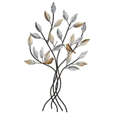 Produktbild von Gilde Wandrelief, Baum, Metall, braun, VE 2 Höhe: 76.00 cm Breite: 50.00 cm Tiefe: 2.00cm 68218