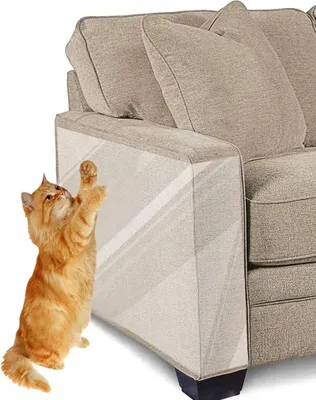 Produktbild von Kratzschutzband für Katzen, 8 Stück, Möbelschutz, transparente, doppelseitige Anti-Kratz-Trainingsbänder für Katzen – Schutz für Couch, Tür, Wände, Teppich