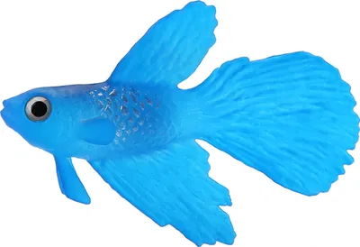 Produktbild von Lustige Aquariumdekoration, künstlicher Silikonfisch, kleiner Fisch, Aquariumornament, blauer Kampffisch