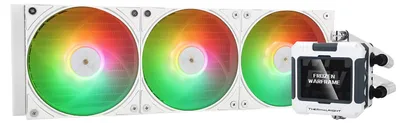 Image de Refroidisseur Thermalright „Frozen Warframe 360 White Argb" à liquide, 3 x 120 mm, 2000 tr/min, ARGB, blanc
