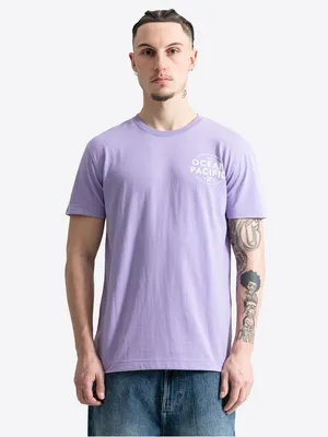 Immagine prodotto di Maglietta da uomo vestibilità regolare SANTA TERESA Viola/Bianco L Ocean Pacific