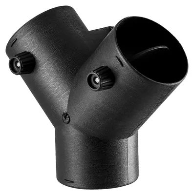 Image de Raccordement pour chauffage au diesel VEVOR (75 mm) : accessoires de raccordement pour conduit de chauffage au diesel, raccords de purge à 3 voies en Y avec 2 vannes pivotantes à 90°, raccord de connexion pour chauffage au diesel de 2/5/8 kW