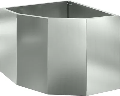 Produktbild von vidaXL Eckpflanzer Silber 45 x 45 x 35 cm Verzinkter Stahl