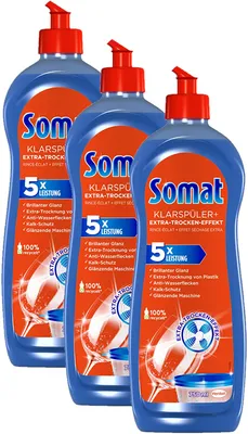 Produktbild von Somat Klarspüler Extra Trocken Effekt Geschirrspüler Geschirr 3x750ml Spülen