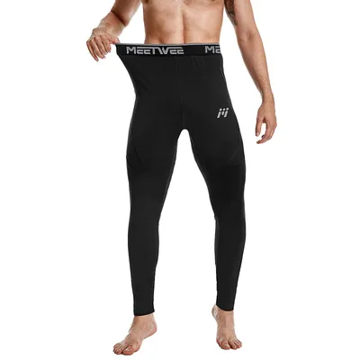 Produktbild von Thermounterwäsche Unterhose, Funktions Herren Funktionswäsche Skiunterwäsche Winter Suit Ski Thermo-Unterwäsche Thermowäsche Leggings-B-Schwarz-XXL