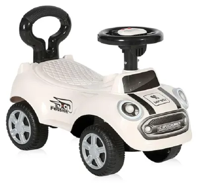 Produktbild von Lorelli Rutscher, Kinderauto Sport Mini, Kippschutz, Rückenlehne, Musikfunktion weiß