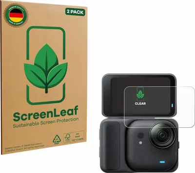 Produktbild von 2x ScreenLeaf Schutzfolie für Insta360 Go Ultra Displayschutz Display Schutz Folie Klar Transparent