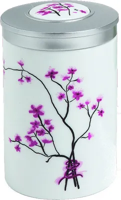 Produktbild von Porzellanteedose Cherry Blossom für 100g