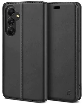 Zdjęcie produktu dla Etui samsung galaxy A54 5G skórzane z klapką portfel do telefonu