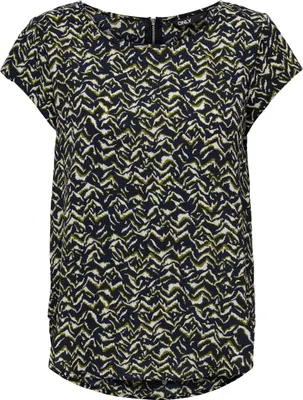 Produktbild von Only Vic All Over Print Kurzarm-t-shirt Blau 34 Frau Blau 34