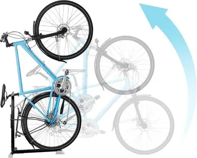 Productafbeelding van Famanu fietsenrek, ruimtebesparend, compatibel met spatborden en bagagedragers – zwart